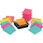 Post-it® Pop-up Notes Super Sticky Pop-up Dispenser Value Pack, 3 x 3, Black/Clear