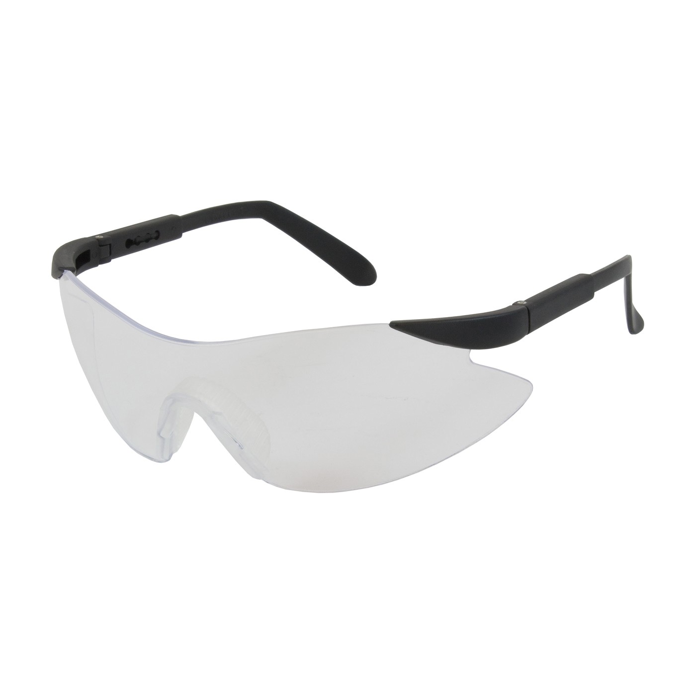 Bouton® 250-92-0020 Wilco™ 250-92 Dual Lens Safety Glasses, Anti-Fog/Anti-Scratch, Clear Lens, Rimless Frame, Black, Nylon Frame, Polycarbonate Lens, ANSI Z87.1+, CSA Z94.3