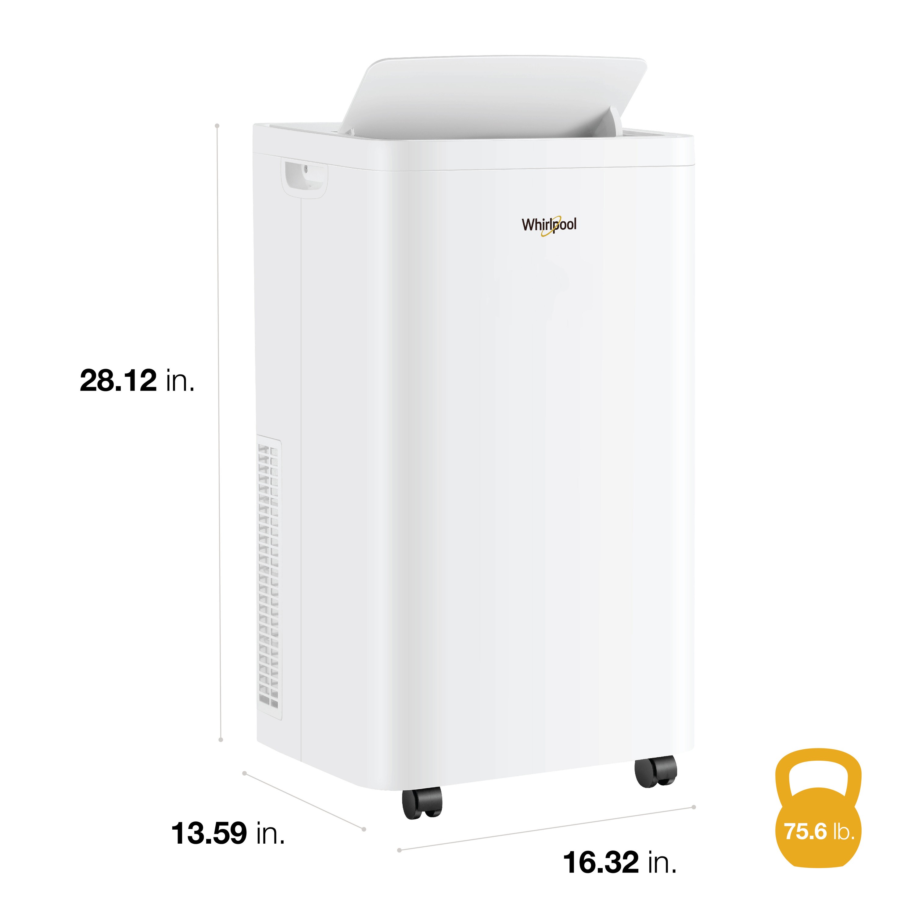 14,000 BTU ASHRAE (10,000 BTU SACC) Portable Air Conditioner with 10,000 BTU Supplemental Heat