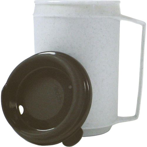 Insulated cup, no-spill lid 8 oz.