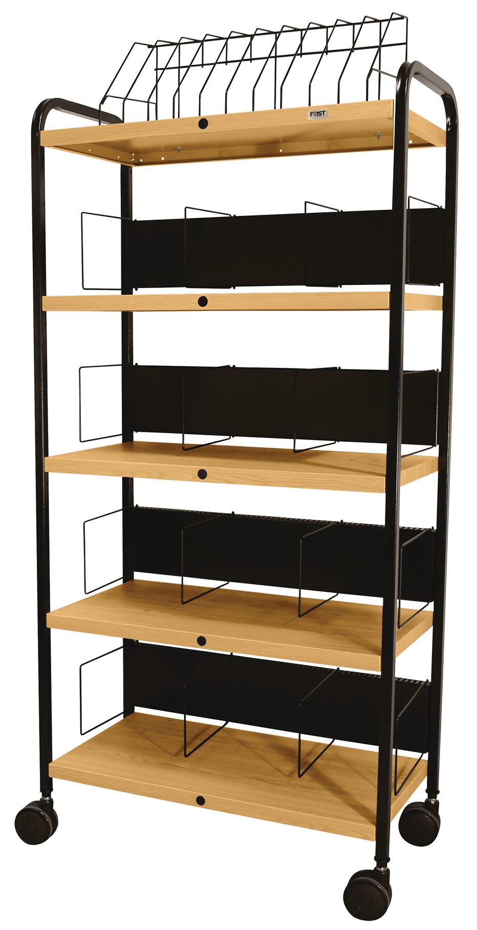 Mov-it Elite Series I Open-style Chart Rack - Number of Shelves: 5 ...