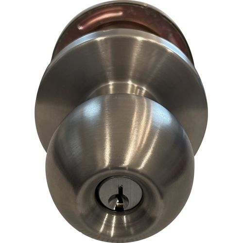 General Lock Standard-Duty Knobset, Storeroom Lockset, Brushed ...