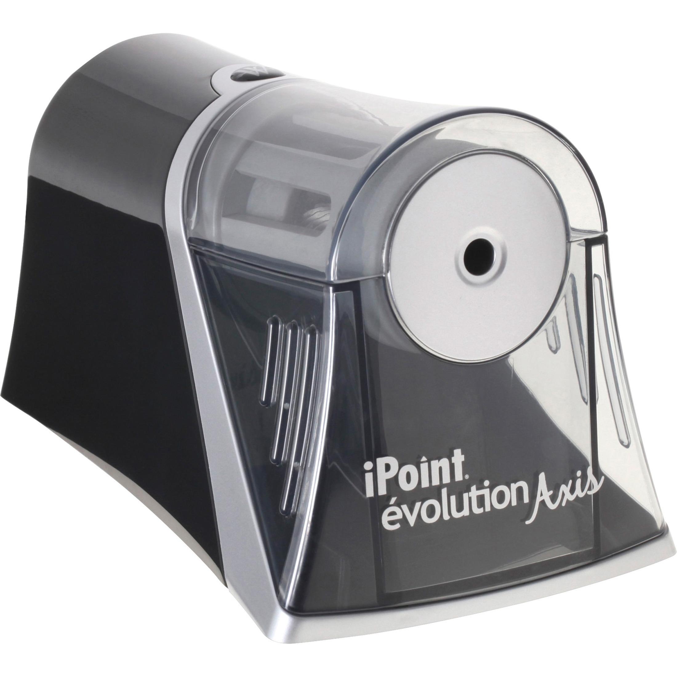 Pencil Sharpener, Single Size/Office,4-1/2"x7"x4-1/4", BK/SR