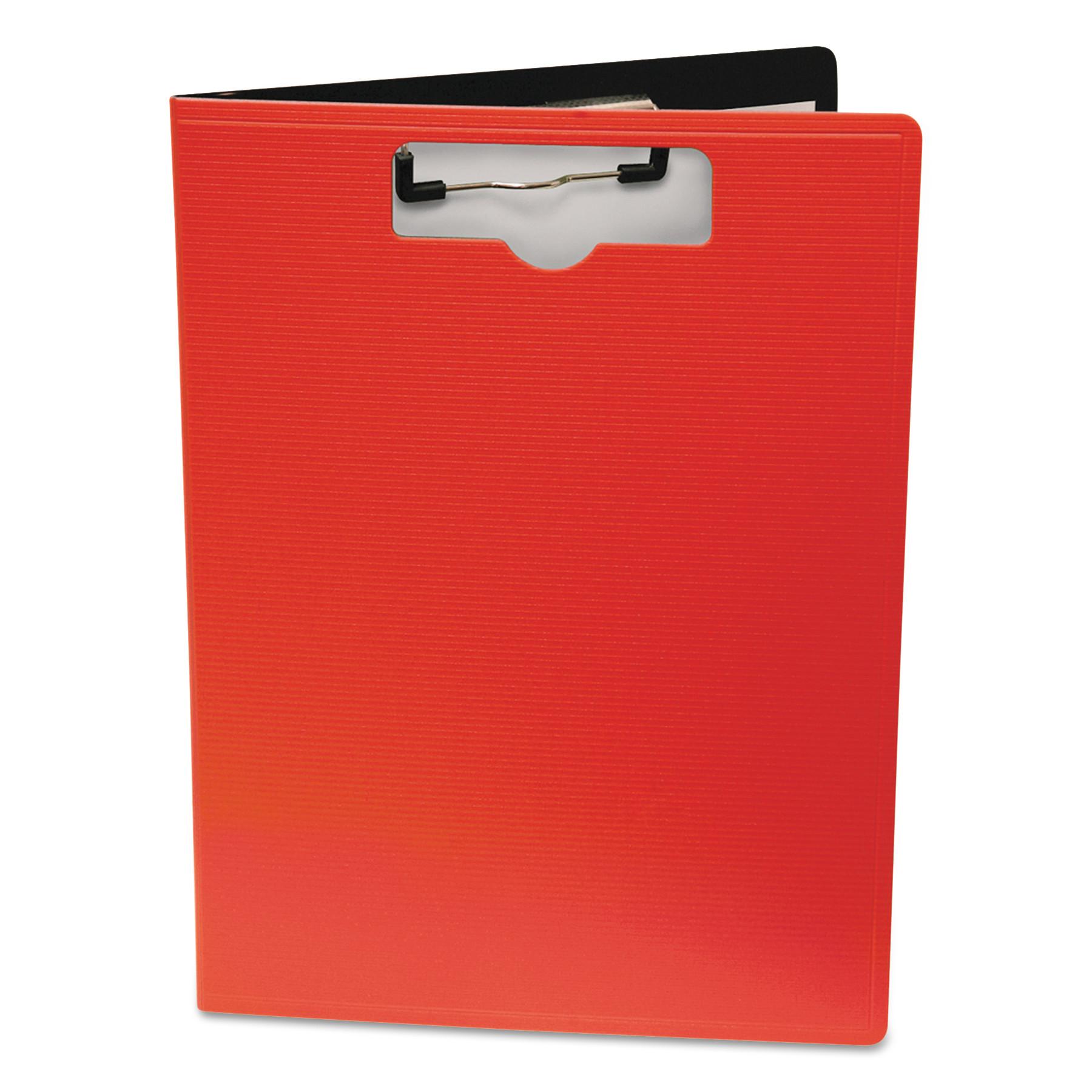 Mobile OPS® Portfolio Clipboard With Low-Profile Clip, 1/2" Capacity, 8 1/2 x 11, Red