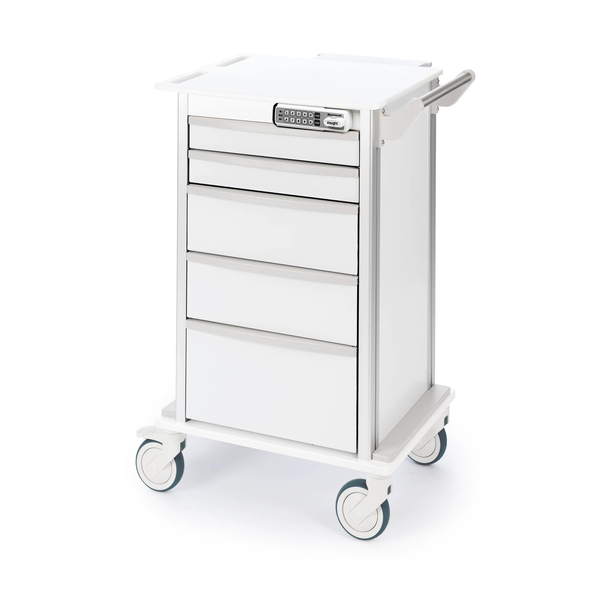 CDS-149 CART, COMPLETE WITH ACCESSORIES. INCLUDES FOUR SOLID SHELVES ...