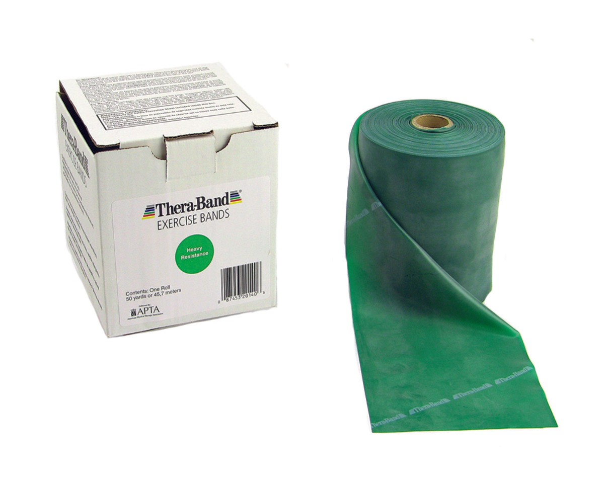 TheraBand™ Resistance Band, Latex-Free, Heavy, Green, 25 yd.