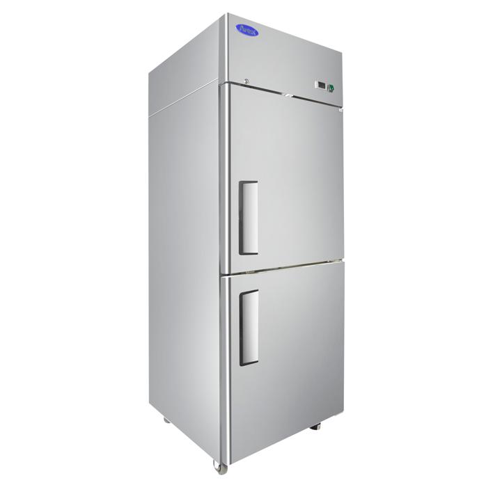 Atosa Reach-in Freezer, 2 Divided  Door Right Hinge, Top Mount, Locking 1/2 Doors