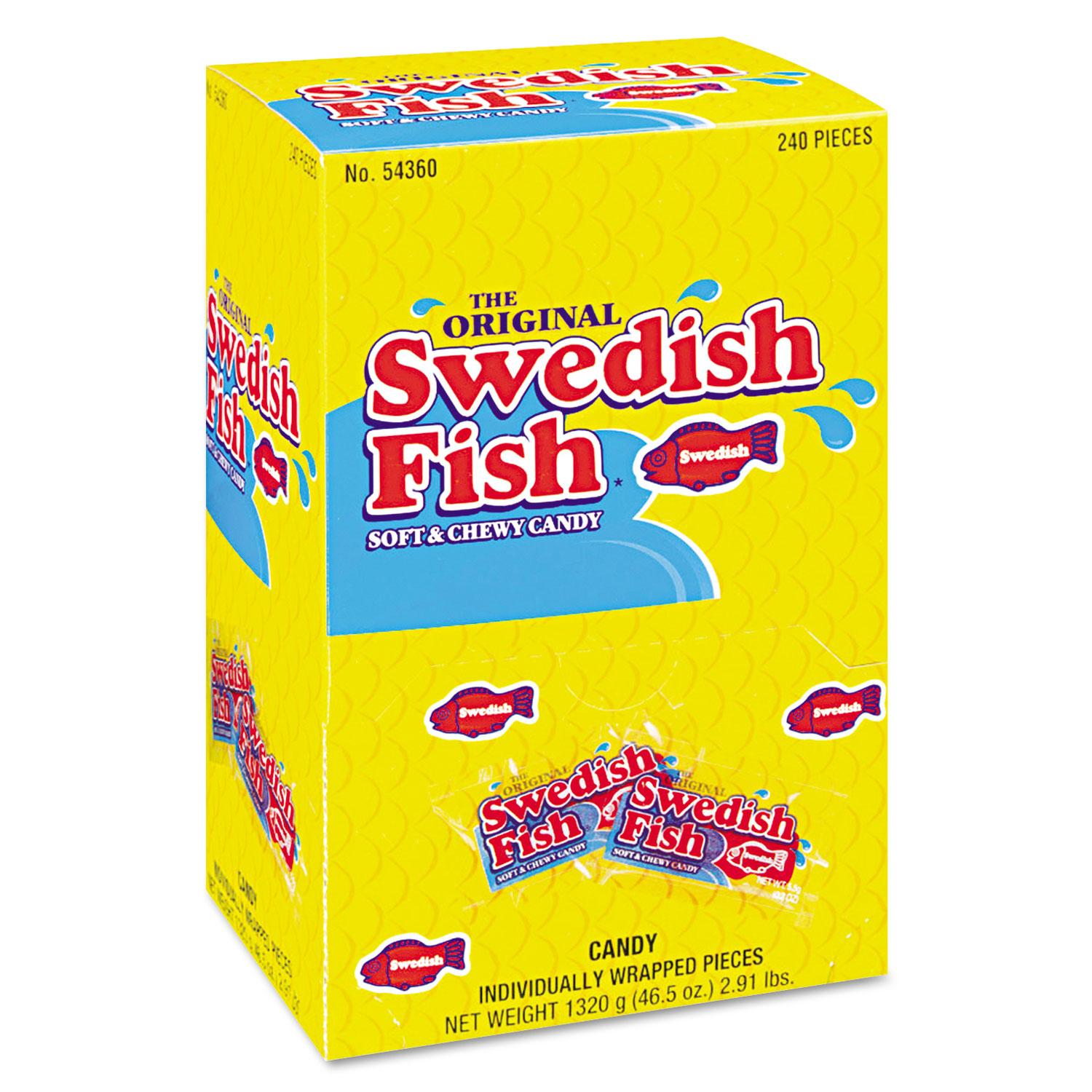 Swedish Fish® Grab-and-Go Candy Snacks In Reception Box, 240-Pieces/Box