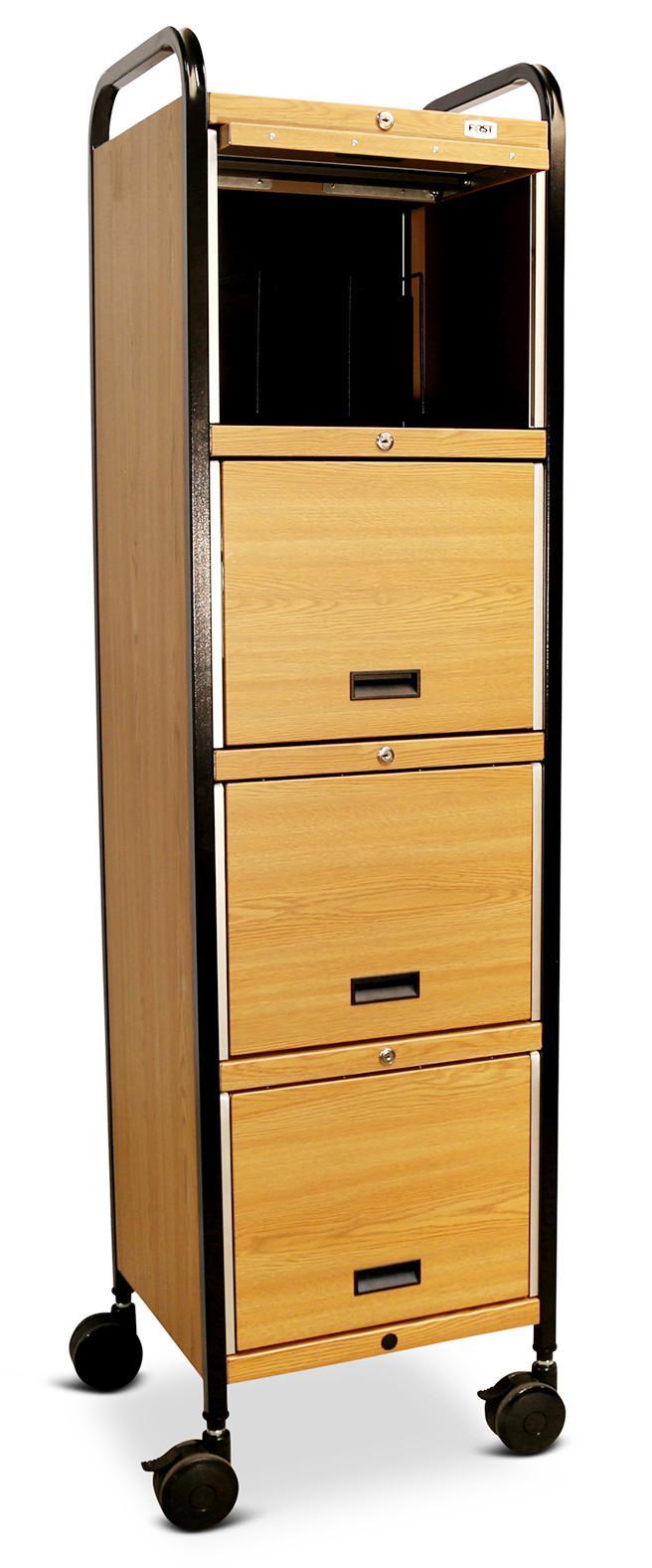 Mov-it Elite Series II Privacy Chart Rack - Number of Shelves: 4, Width ...