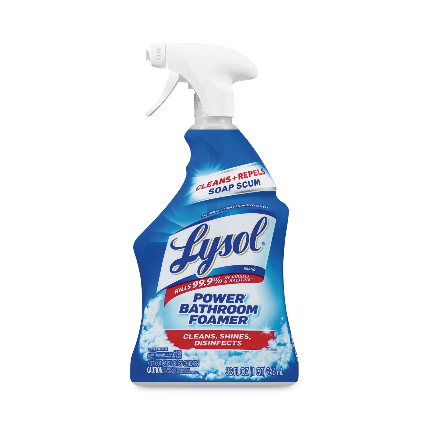 LYSOL® Brand Disinfectant Bathroom Cleaners, Liquid, 32oz Bottle, 12/Carton