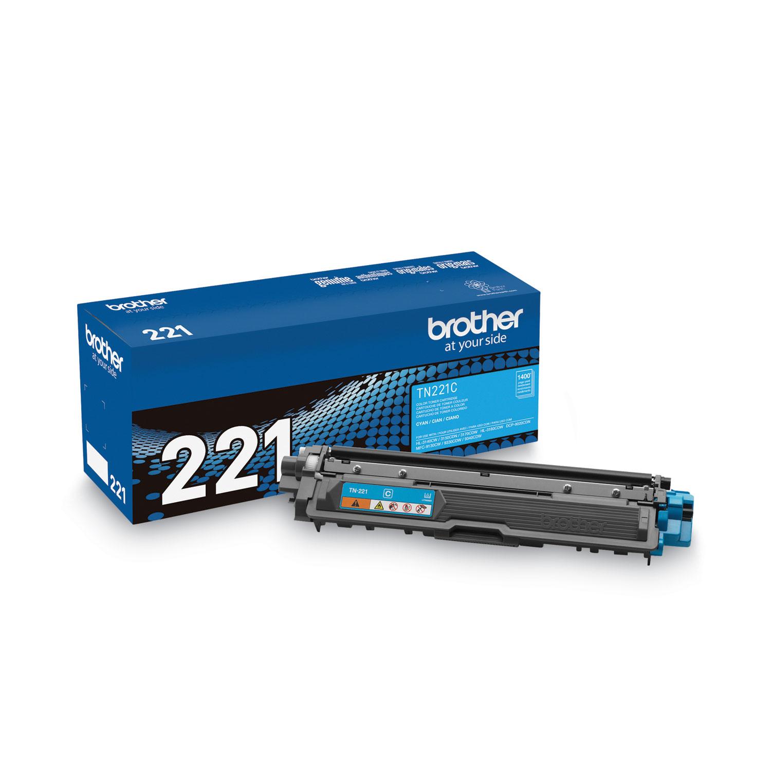 Brother TN221C Toner, Cyan
