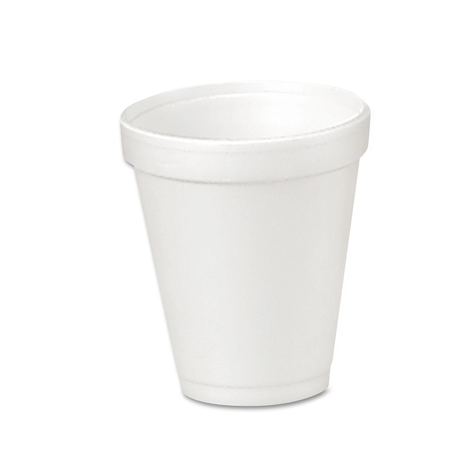 Dart® Foam Drink Cups, 4oz, 25/Bag, 40 Bags/Carton