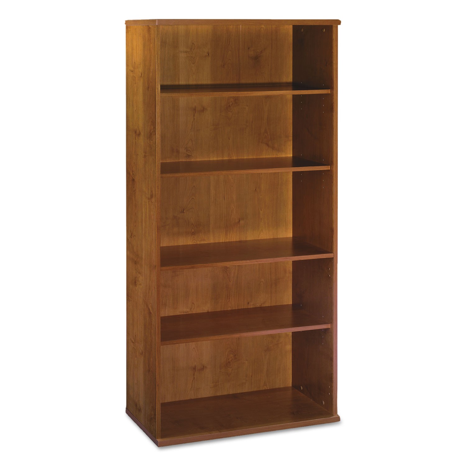 Series C Collection 36"W 5 Shelf Bookcase, Natural Cherry