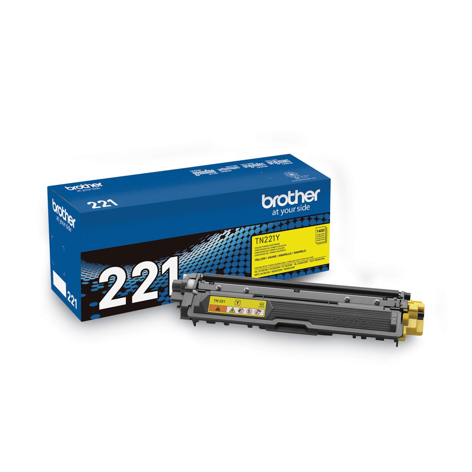 Brother TN221Y Toner, Yellow