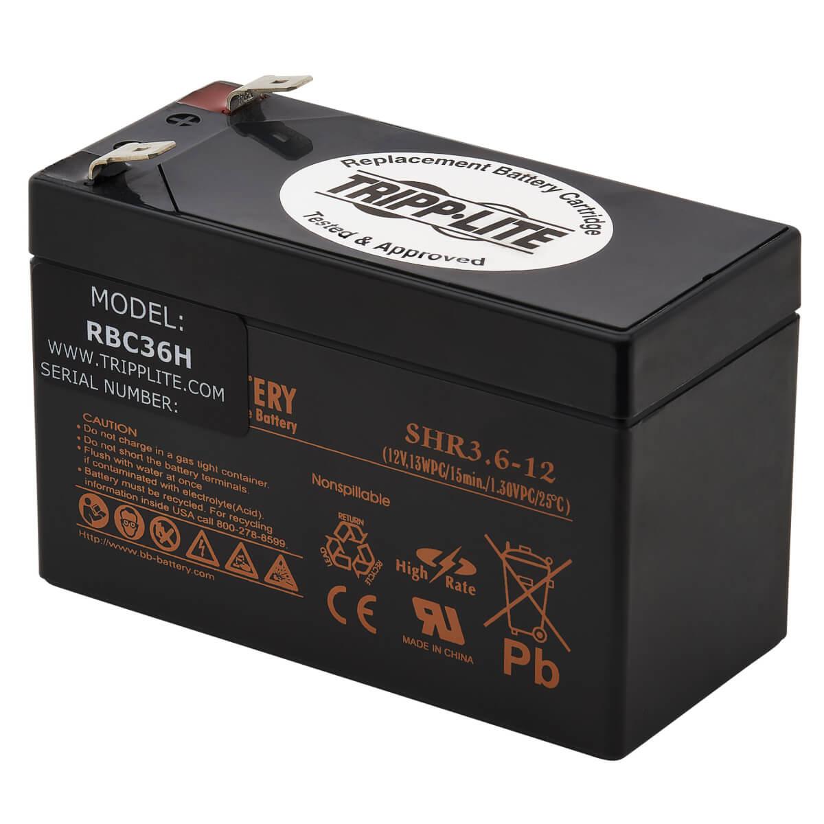 UPS Replacement Battery Cartridge for Select Tripp Lite AVR550U/AVRX550U UPS Systems, 12V