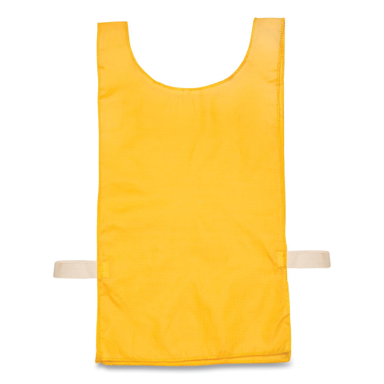 Champion Sports Heavyweight Pinnies, Nylon, One Size, Gold, 12/Box
