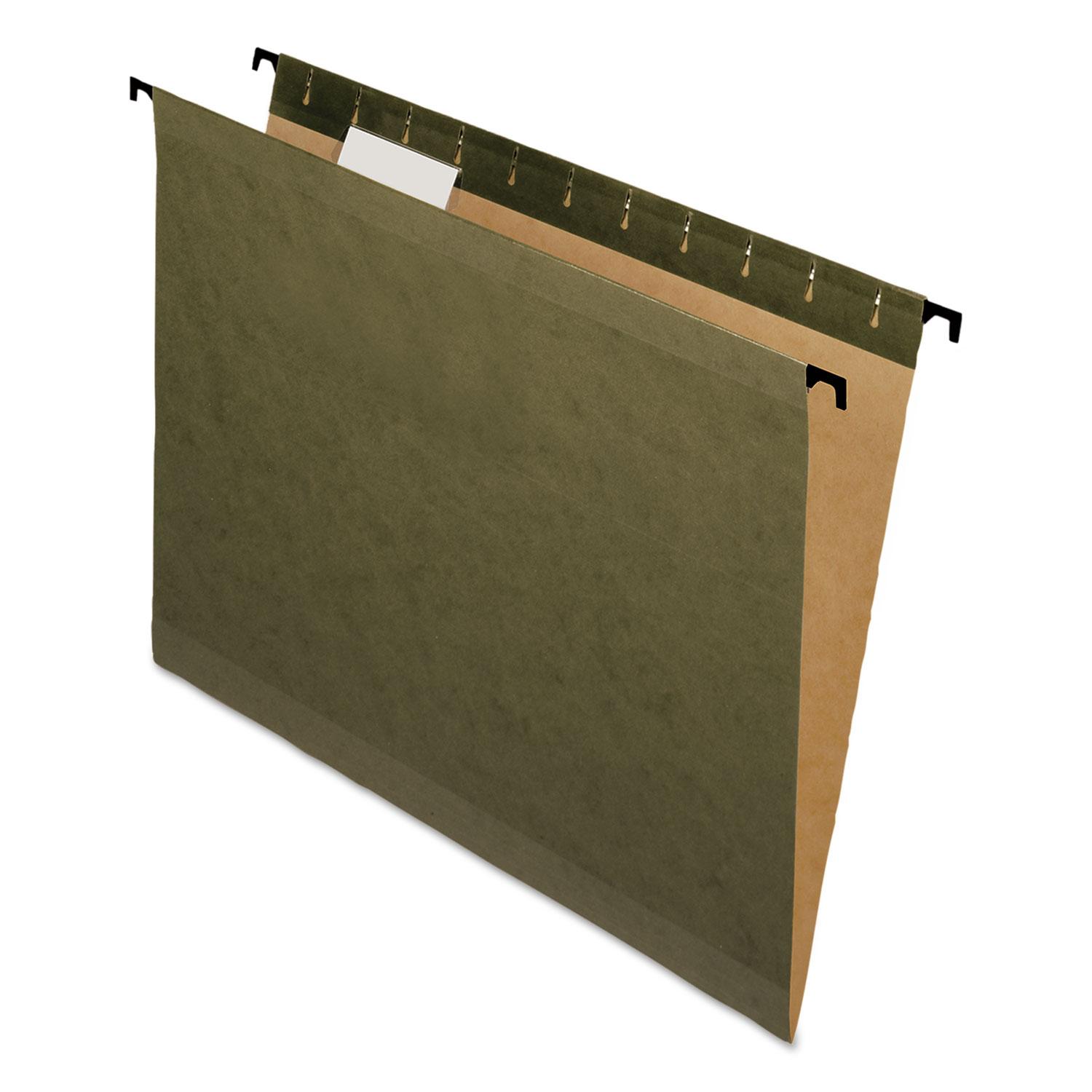 Pendaflex® Poly Hanging File Folders, 1/5 Tab, Letter, Assorted Colors ...
