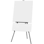 Quartet® Aluminum Heavy-Duty Display Easel, 38" to 66" High, Aluminum, Black