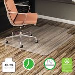 EconoMat All Day Use Chair Mat for Hard Floors, 45 x 53, Wide Lipped, Clear