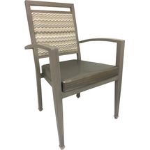 Maxwell Thomas Denio Faux-Wood Metal Dining Chair
