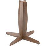 Maxwell Thomas® Petra Table Base for 42", 48" Round, & 30"/42" Square-to-Round Tabletops, Wood - Base Finish: Walnut Maple