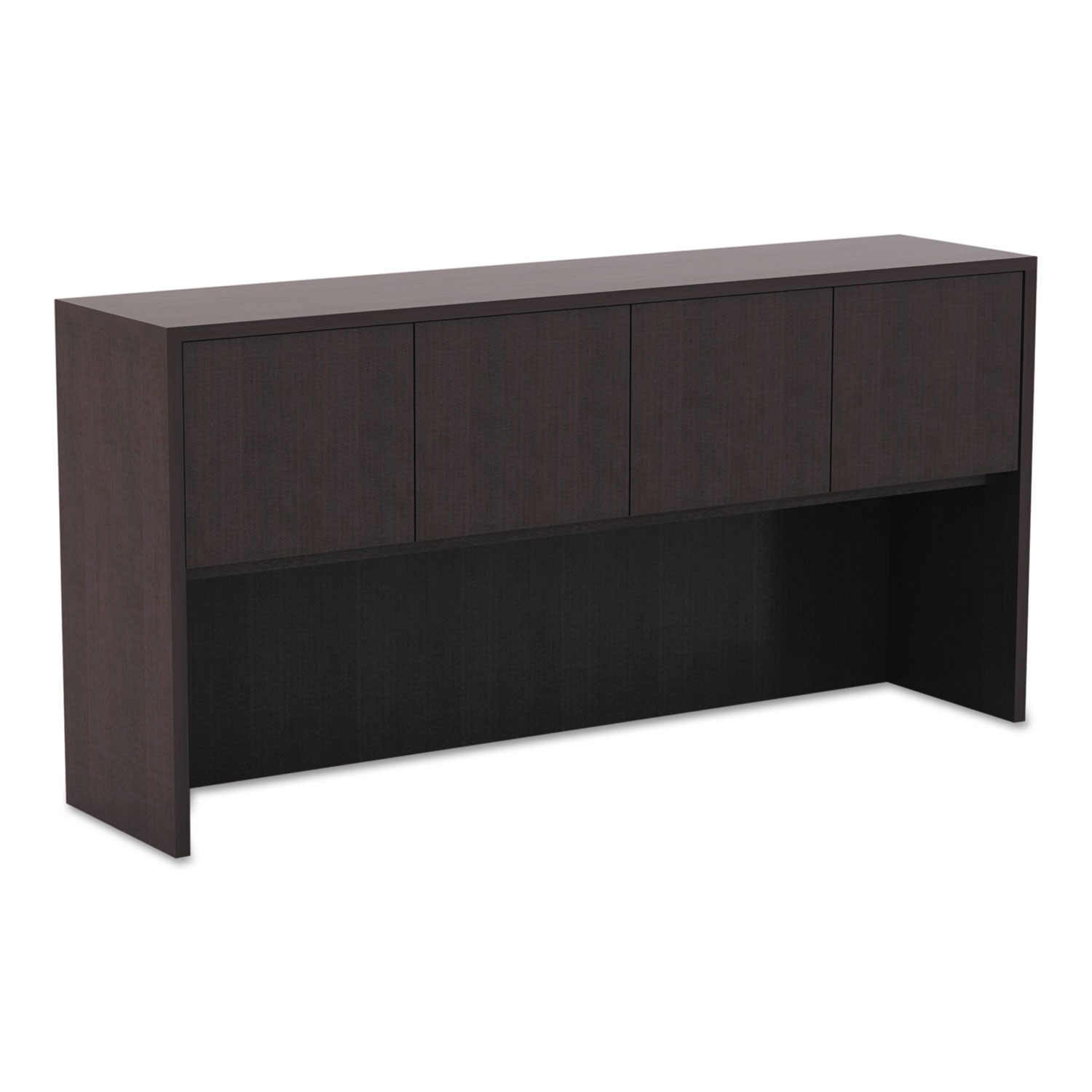 Alera Valencia Series Hutch with Doors, 64-3/4"W x 15"D x 35-1/2"H, Espresso