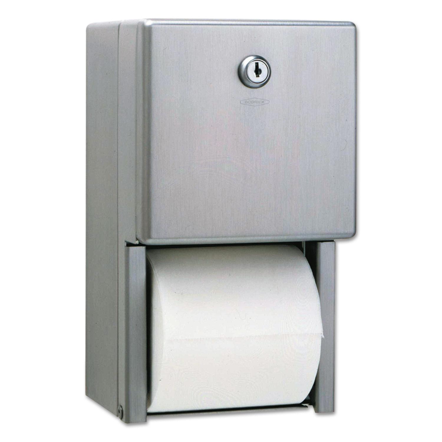 Bobrick Dual-Roll Stainless Steel Toilet Tissue Dispenser