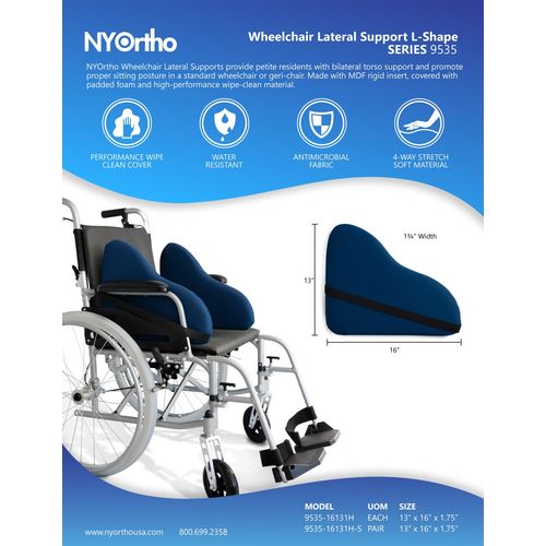 NYOrtho™ Wheelchair Lateral Support L-Shape (L7170) | Direct Supply