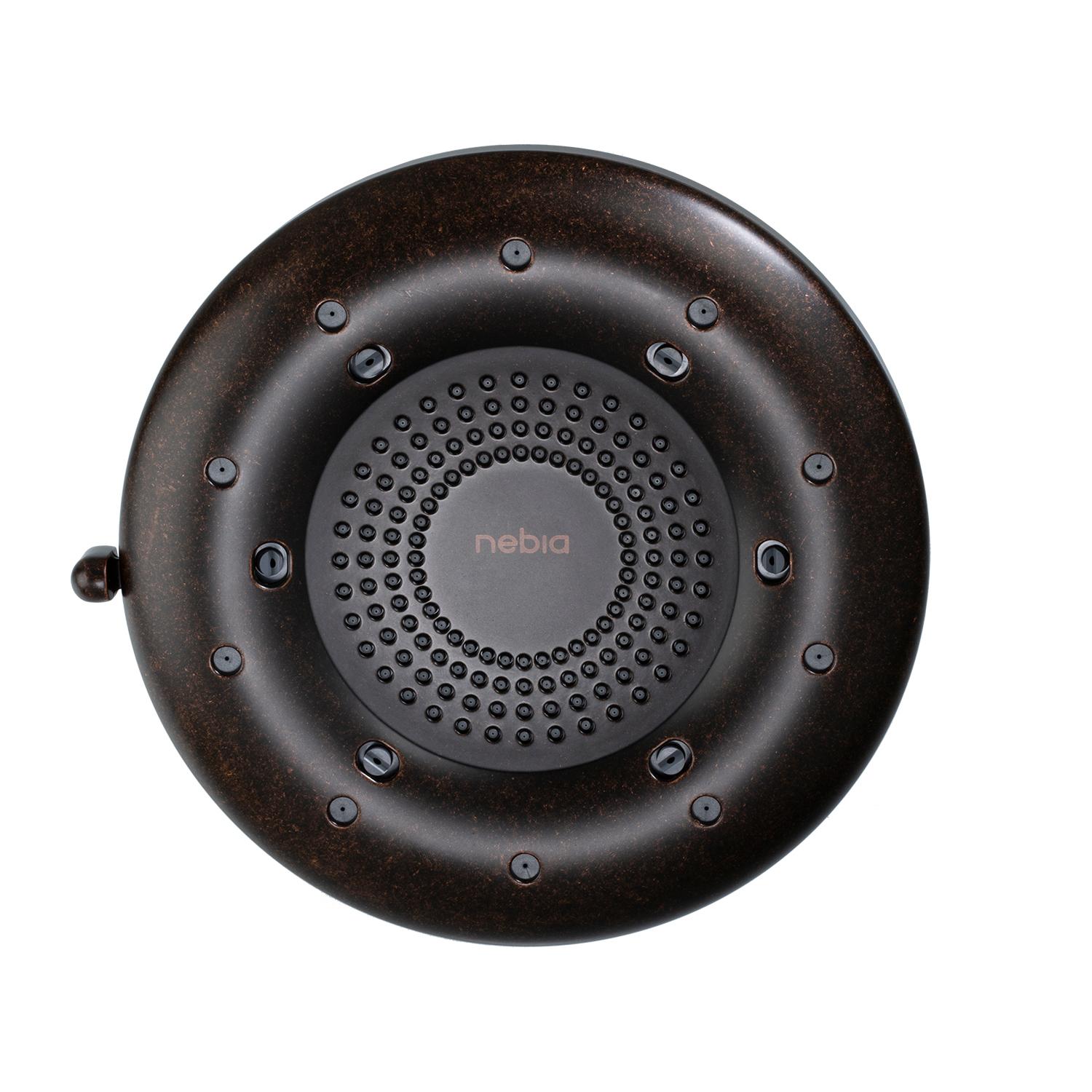 Brondell Nebia Corre Four-Function Fixed Shower Head, Oil Rubbed Bronze