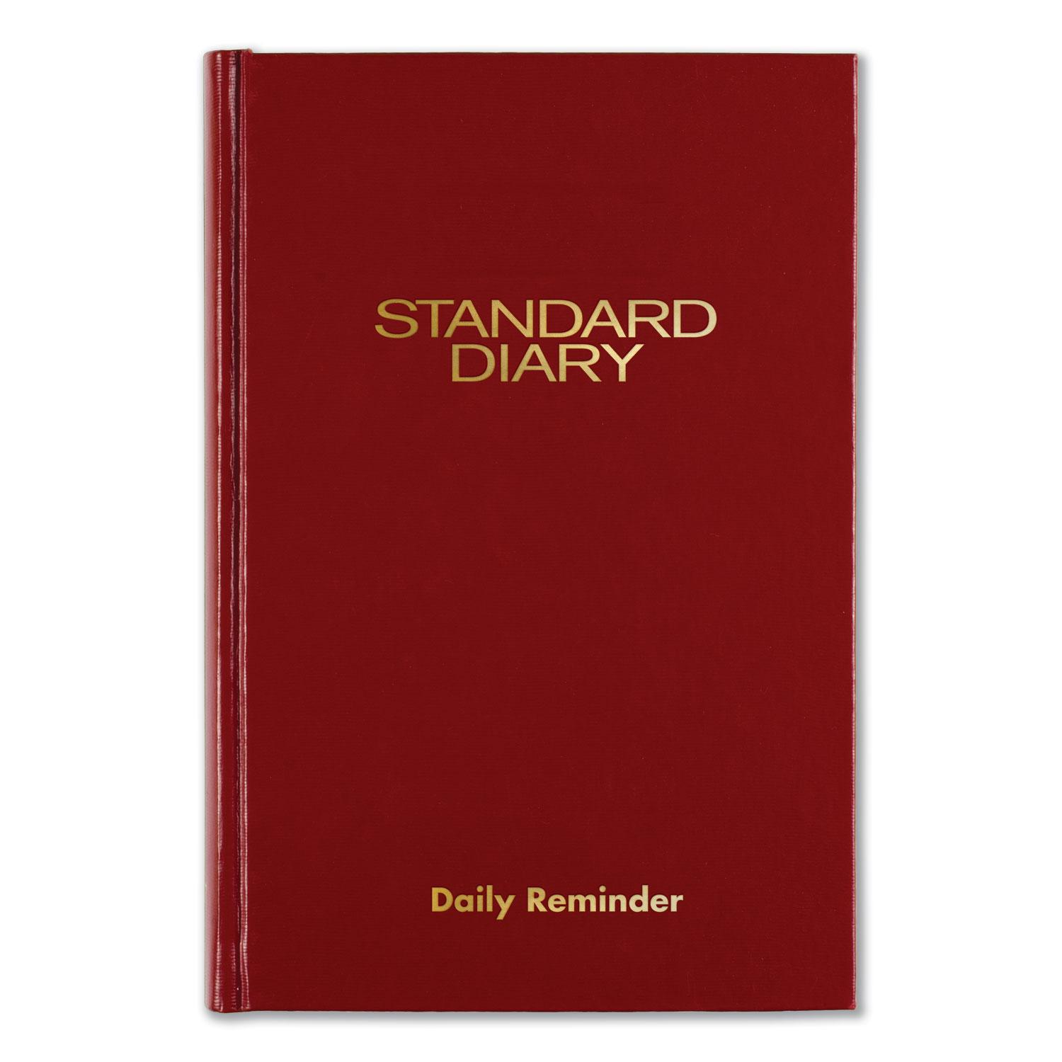 AT-A-GLANCE® Standard Diary Recycled Daily Reminder, Red, 5 1/8 x 7 1/2, 2019