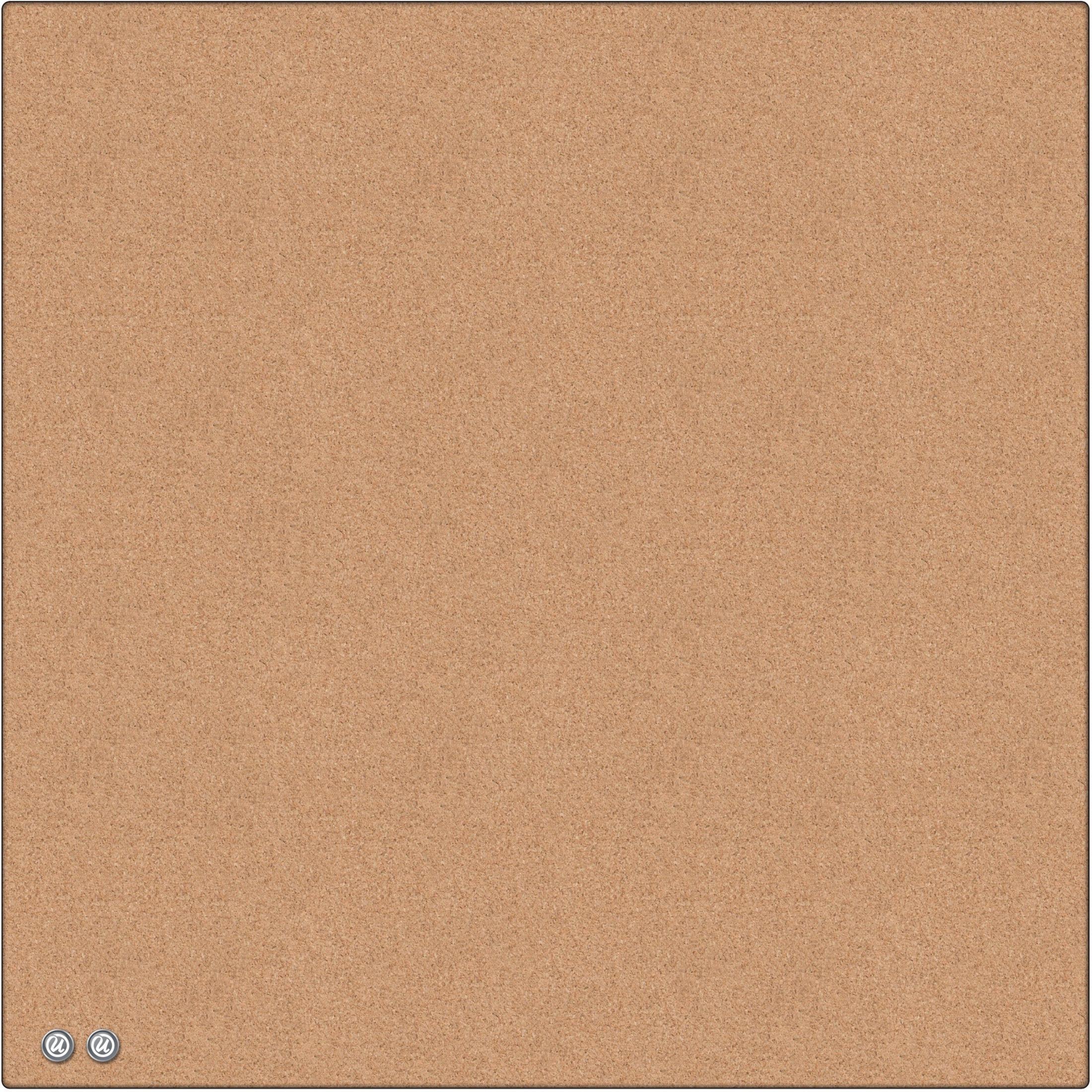 Cork Board, Tile, 14"W x 7/10"L x 14"H, Natural
