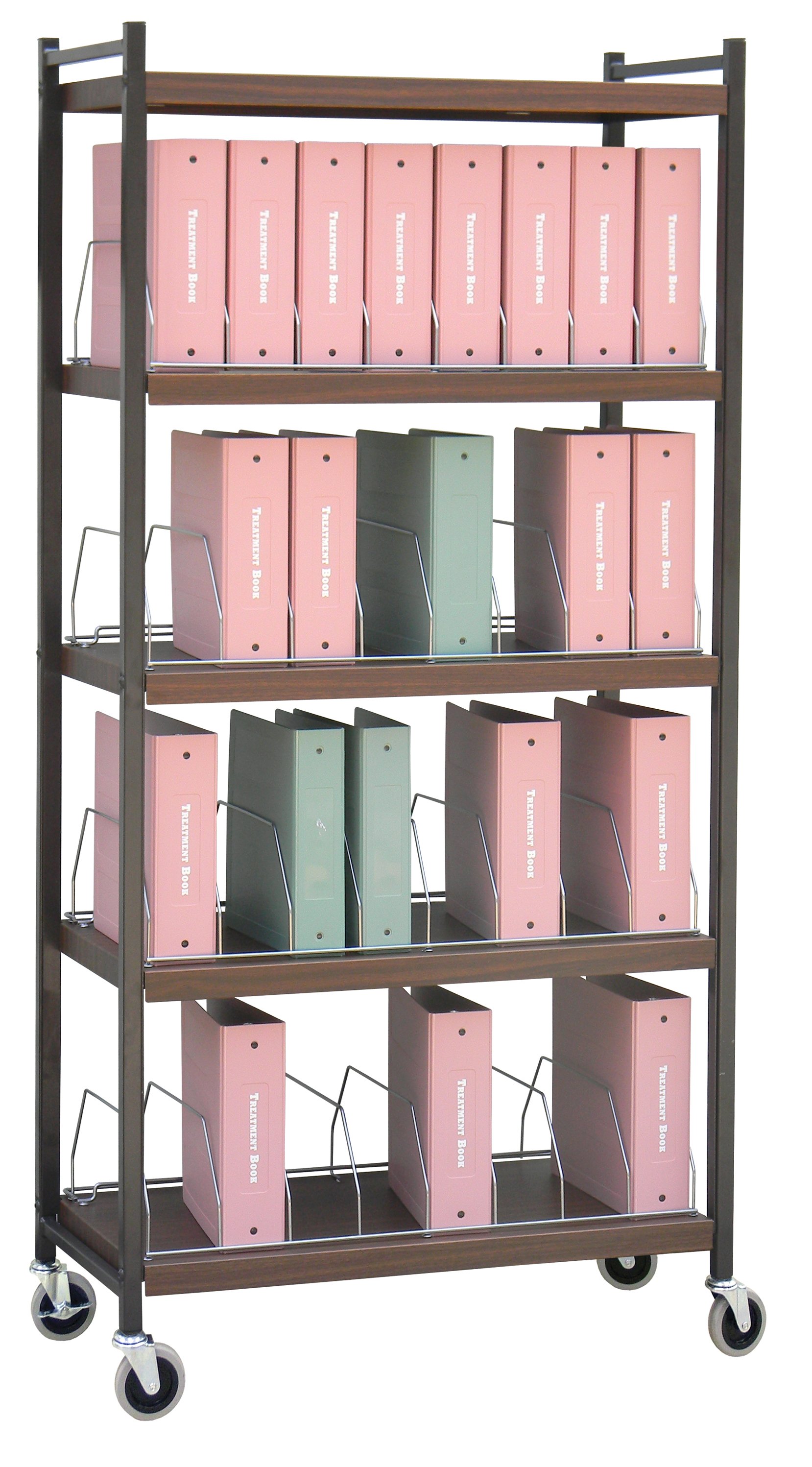 Large Vertical Open Chart Rack - 5 Shelves - 60 Binder Capacity ...