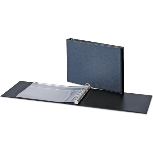 Cardinal® Check Binder Seven-Ring D-Ring Reference, 1" Cap, Other, Black