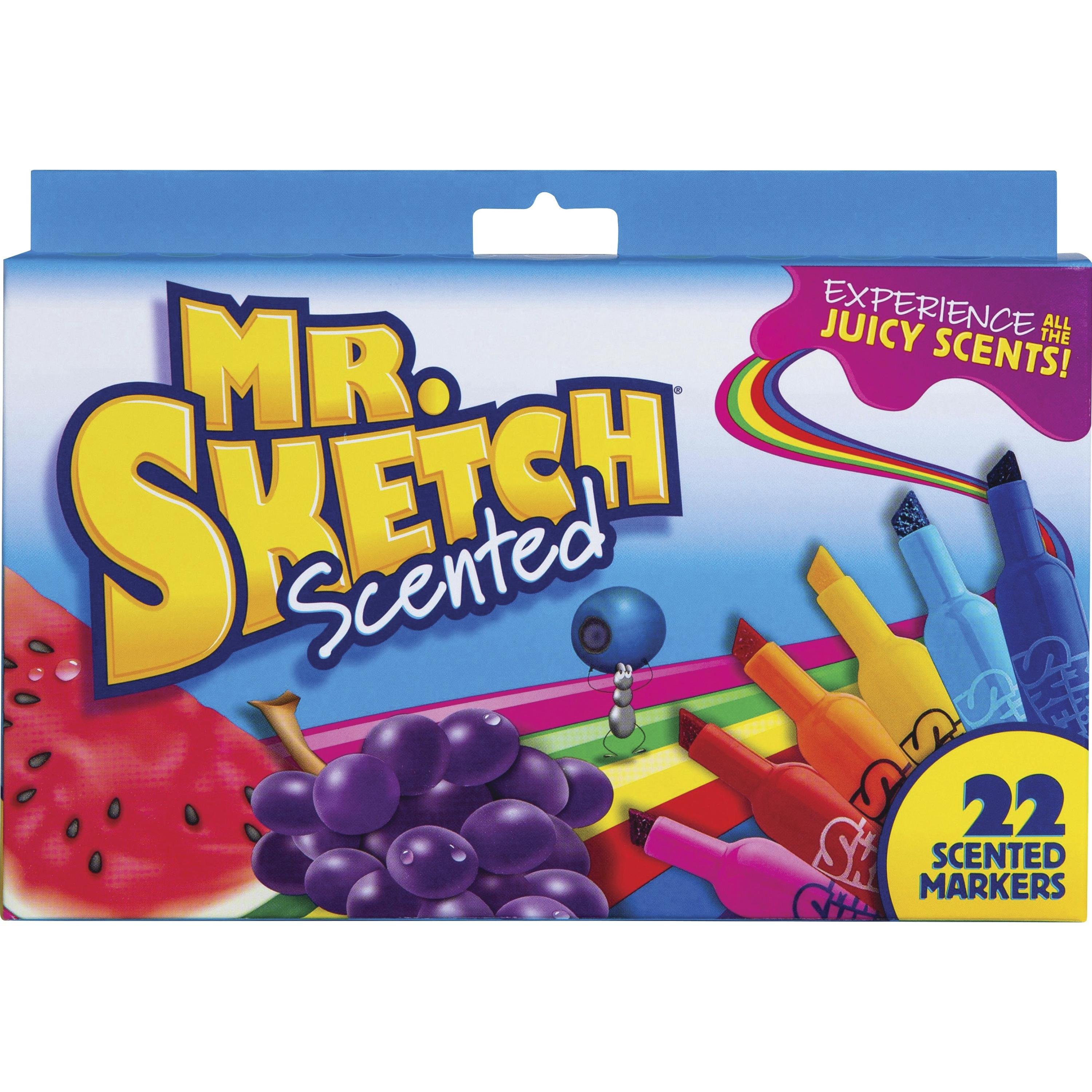 Markers, Scented, Chisel Point, 22/PK, Assorted