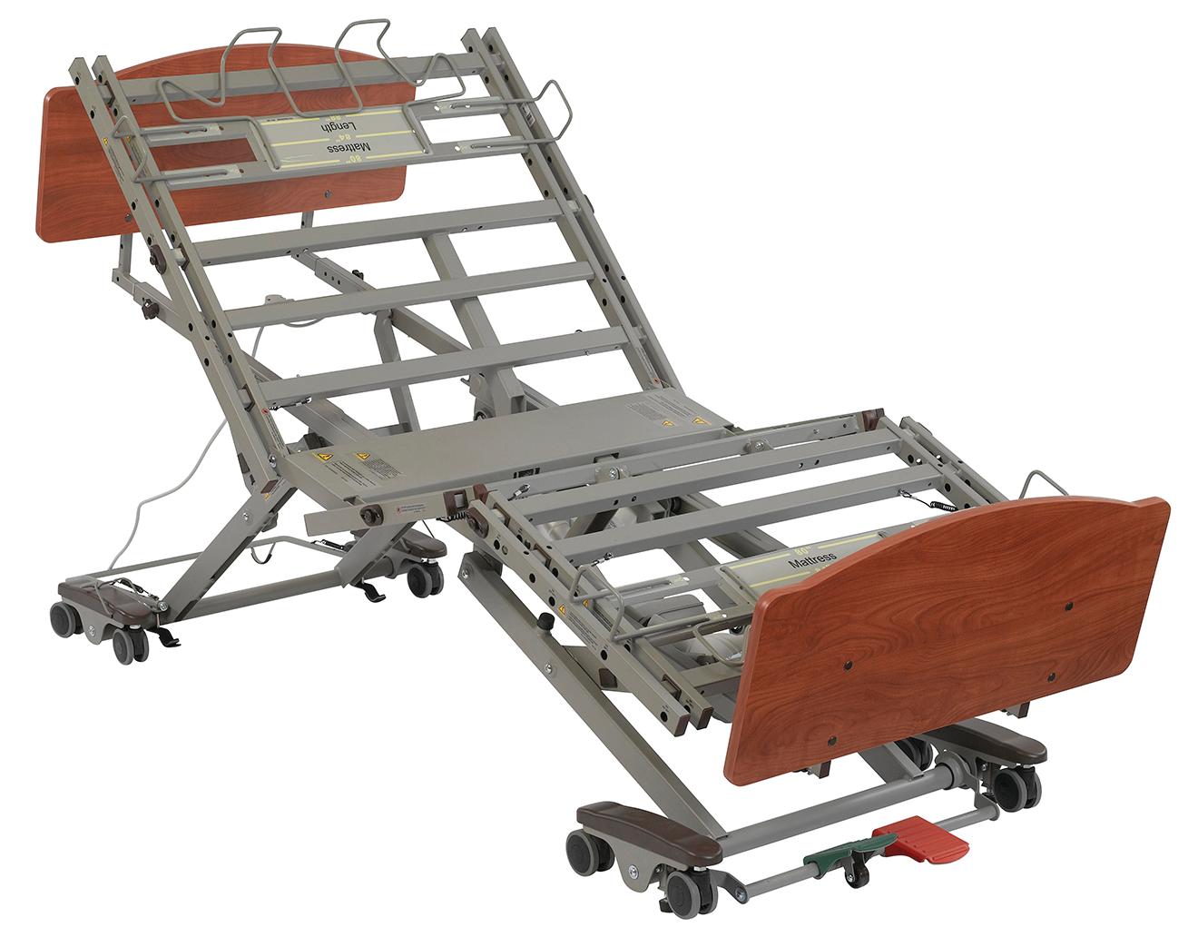 Drive Medical PrimeCare P750 Bariatric Bed, Expandable 39"-48" Wide Sleep Surface, 80-88"Length, 11"L-30"H Travel Range.750 lb. Weight Capacity
