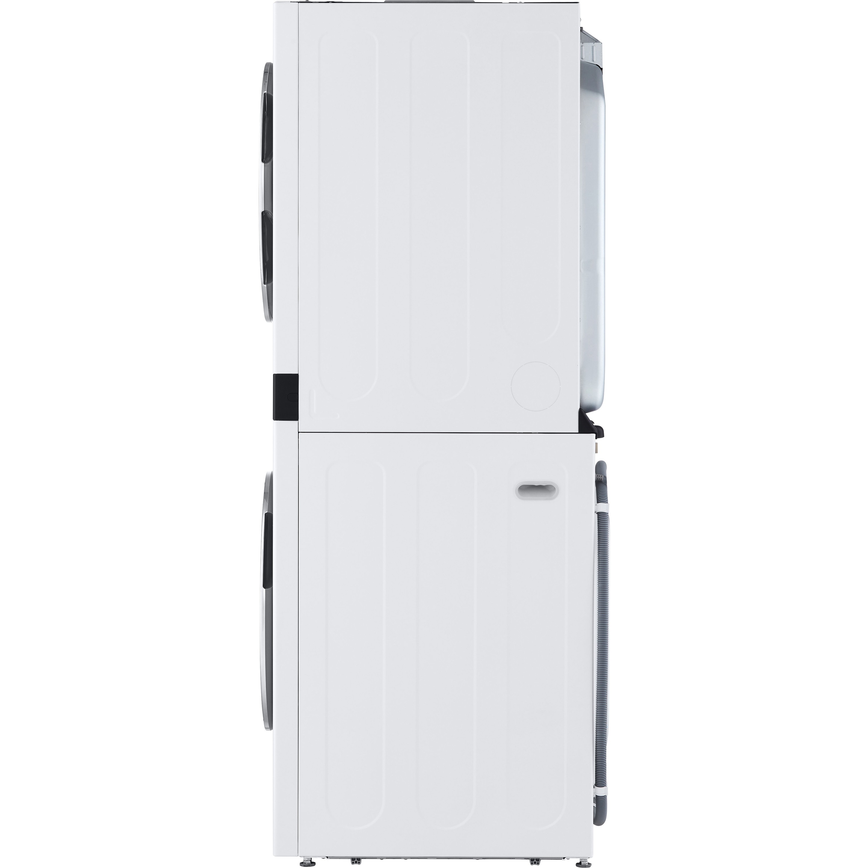 LG Single Unit Electric WashTower with Center Control, White
