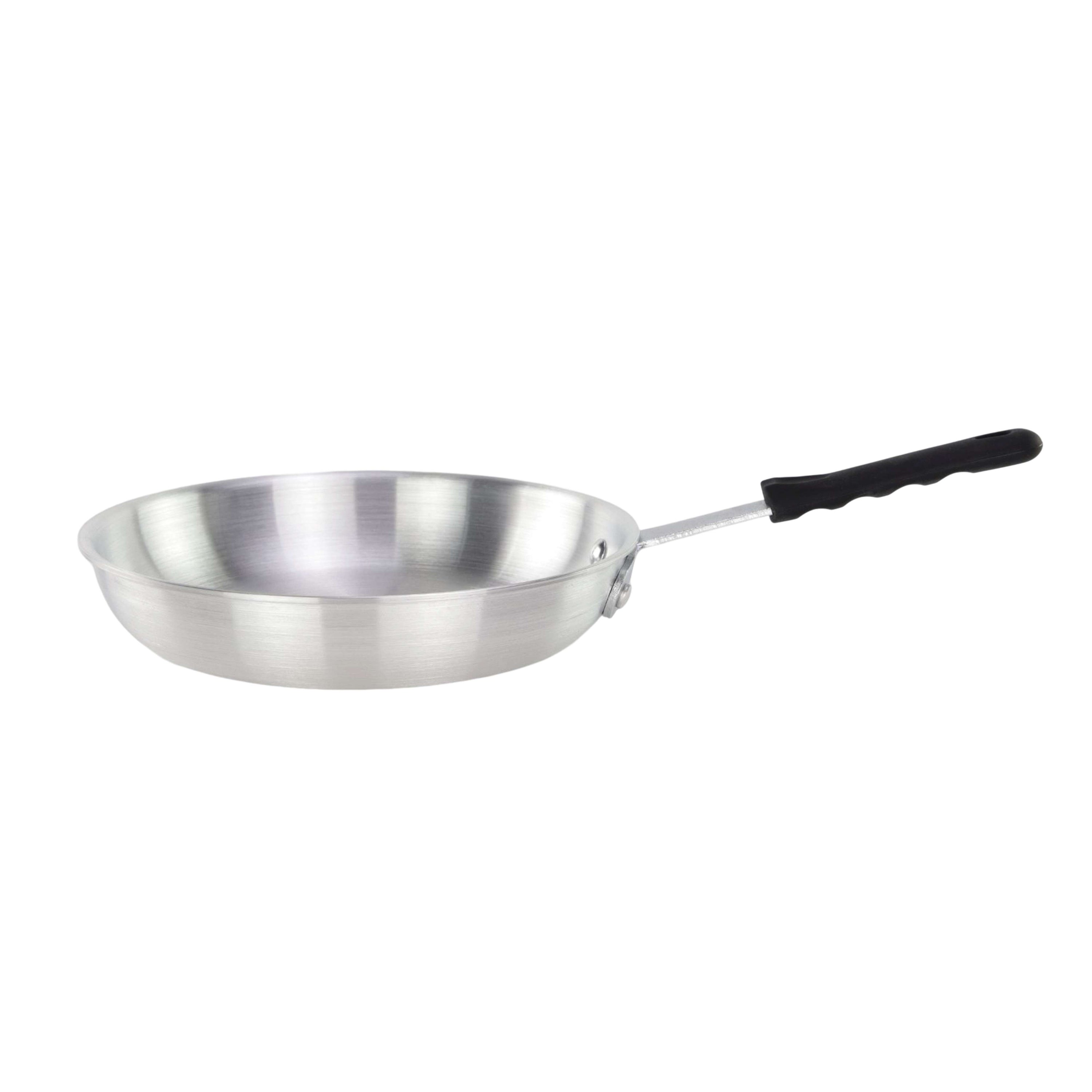 12" Fry Pan Natural Plated Cast Iron with Black Cool Grip Handle, case of 4