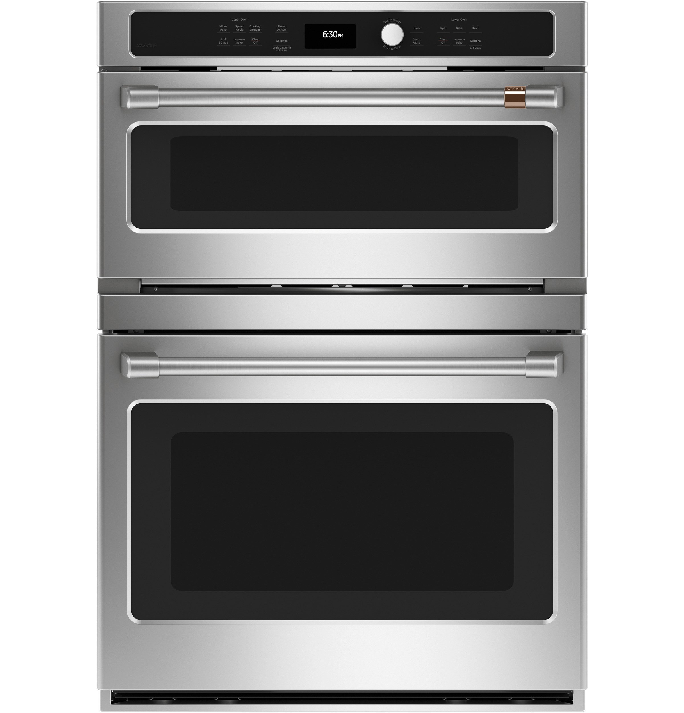 Café™ 30 in. Combination Double Wall Oven with Convection and Advantium® Technology; Stainless Steel
