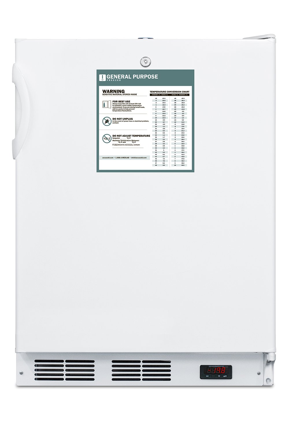 General Purpose Counter-Height All-Freezer Locking (2YT8T) | Direct Supply