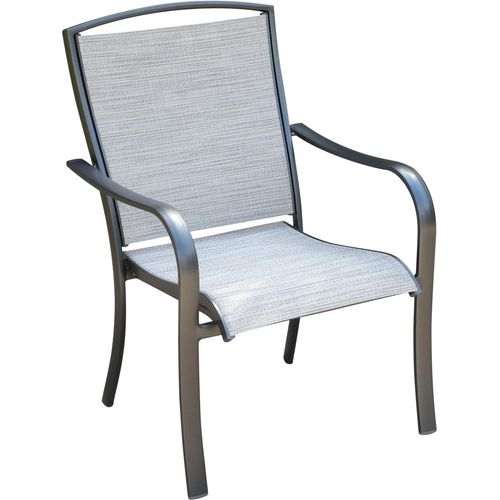 Foxhill All-Weather Commercial-Grade Aluminum Dining Chair with Sunbrella Sling Fabric