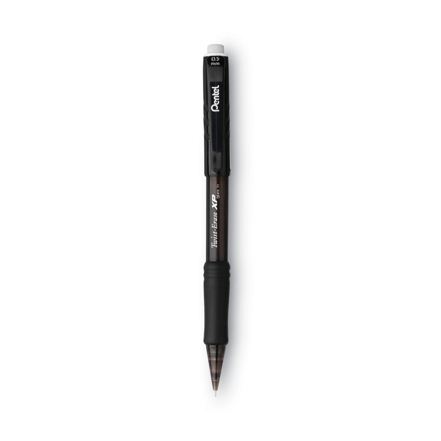 Pentel® Twist-Erase EXPRESS Mechanical Pencil, .5mm, Black, Dozen