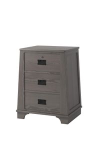 Oak Park 3-Drawer Bedside Cabinet with Lock