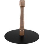 Maxwell Thomas® Pilaster Disc Table Base for 48" Round and 36" Square-to-Round Tabletops - Base Finish: Walnut Maple