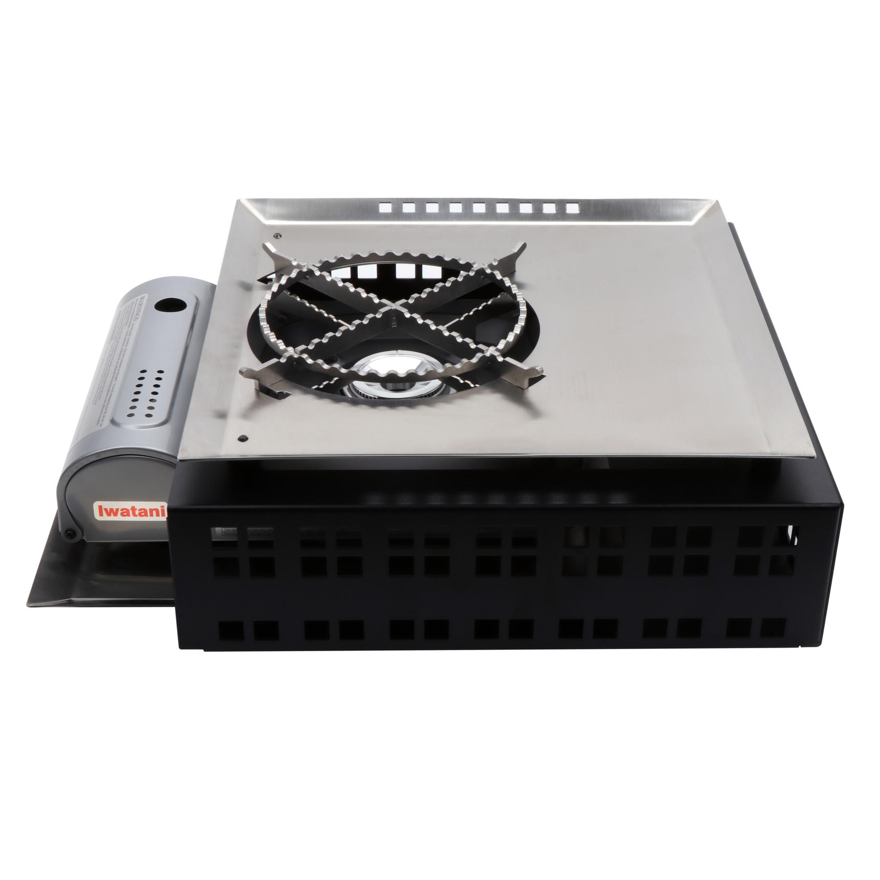 Strata Square Single Saute/Cooker with Butane Stove, Brushed Stainless Steel