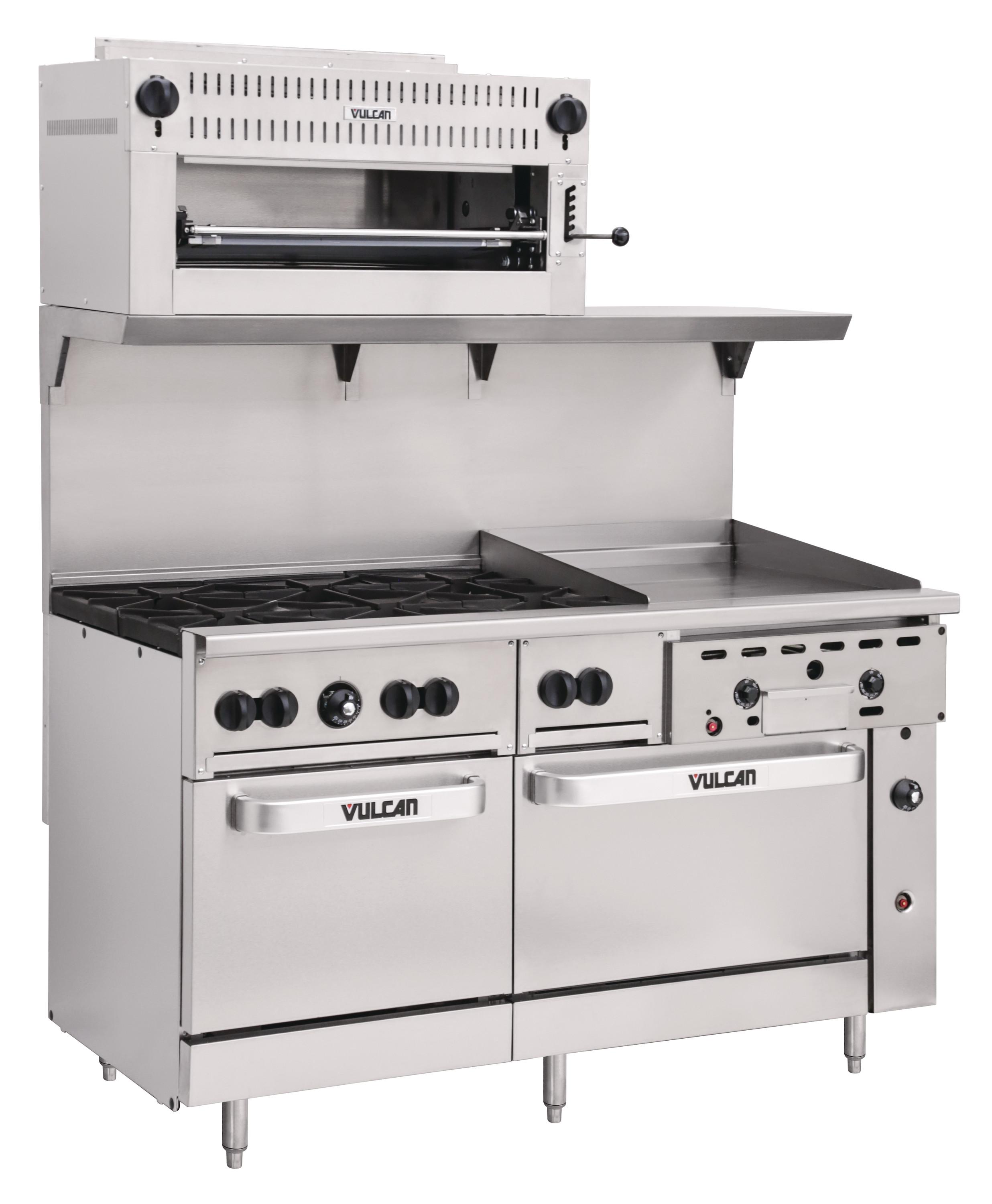 Endurance Medium Duty Range, 72", 12 Burners, Two Standard Ovens - Gas Type: Propane