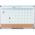 MasterVision® 3-in-1 Calendar Planner Dry Erase Board, 36 x 24, Silver Frame