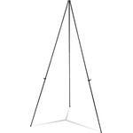 Universal® Heavy-Duty Instant Setup Foldaway Easel, Adjusts 25" - 63" High, Aluminum, Black
