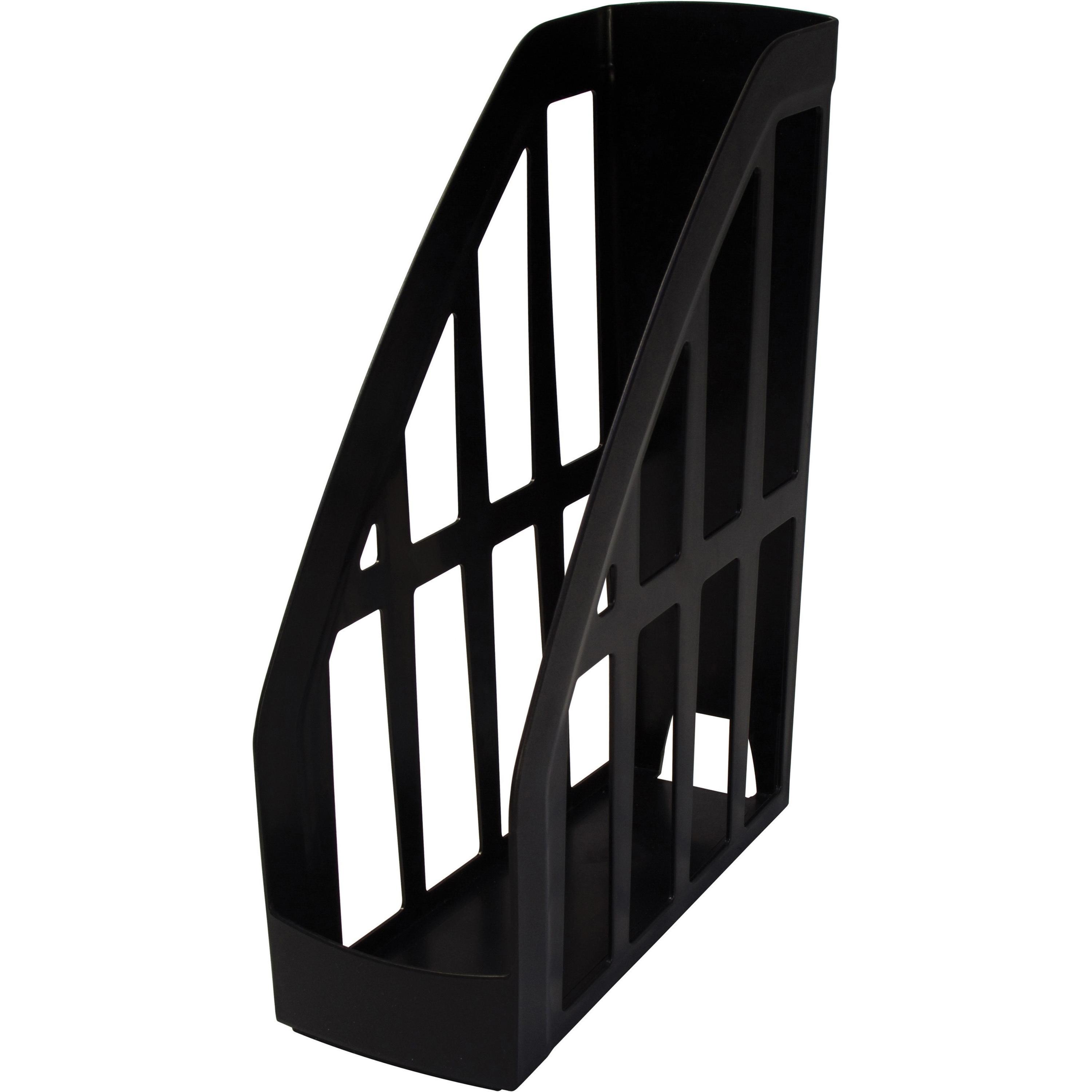 Magazine File, Recycled, 9-3/4"x4"x11-1/2", Black