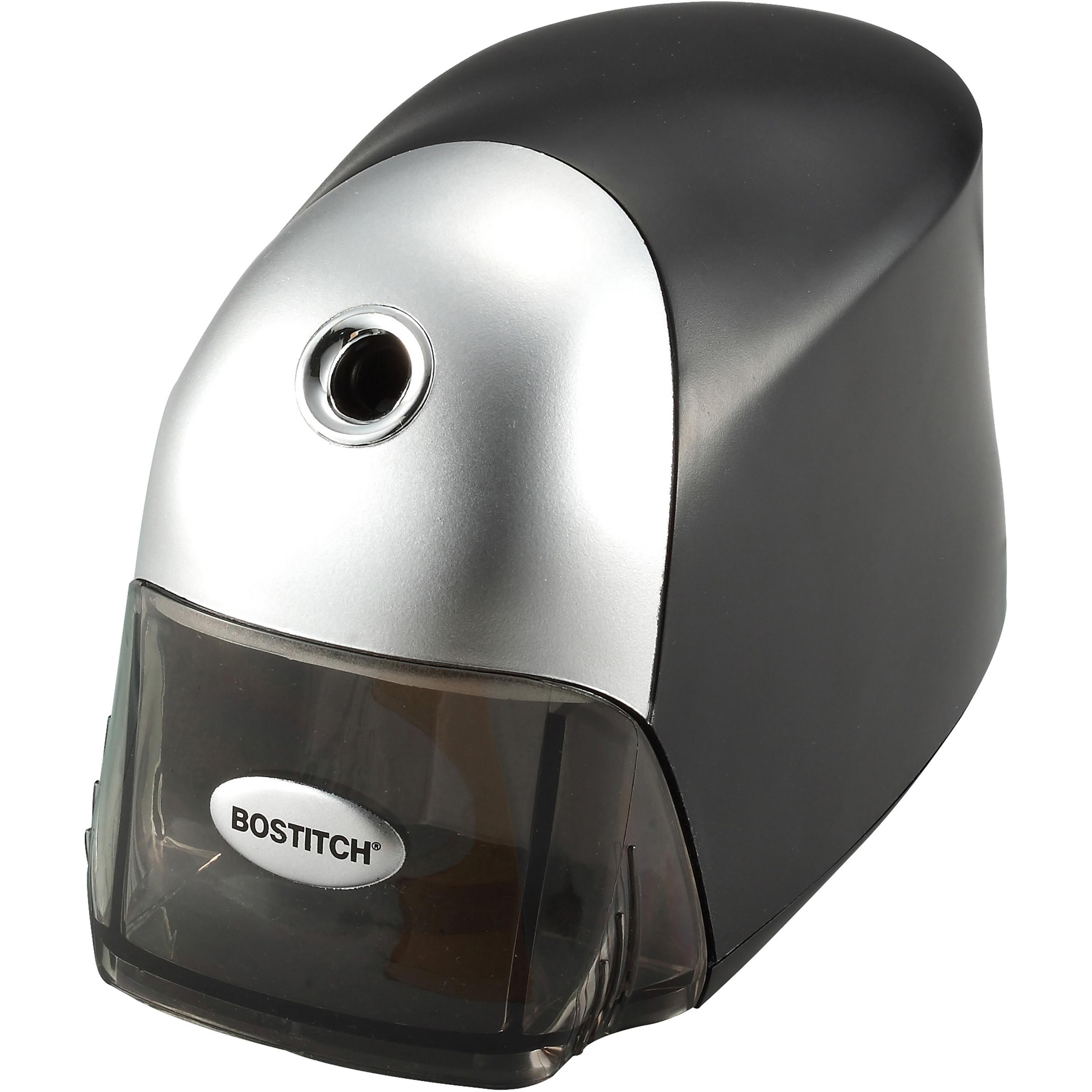Pencil Sharpener, Electric, Tip Saver, 4"x7-1/2"x5", Black