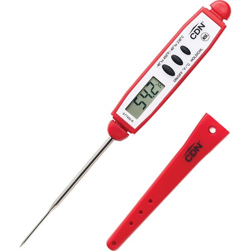 DTT450 - Thin Tip Pocket Thermometer - Red - CDN Measurement Tools